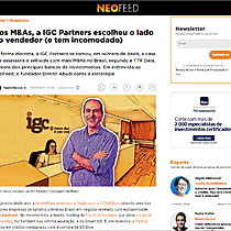 Nos M&As, a IGC Partners escolheu o lado do vendedor (e tem incomodado)